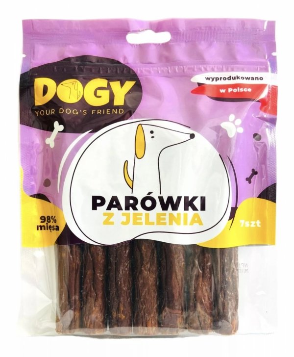 DOGY Parówki z jelenia 7szt.