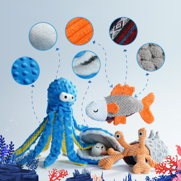 Nocciola Zestaw zabawek dla psa PODWODNA PRZYGODA