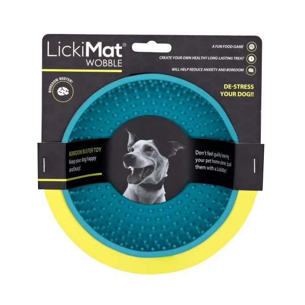 ZESTAW! LickiMat® Wobble™ + YOW UP! Skóra &amp; Sierść Jogurt dla psa z łososiem