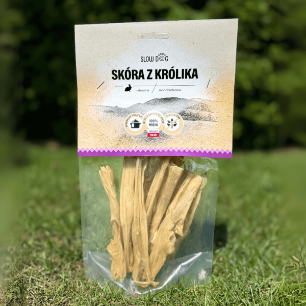 SLOW DOG Skóra z królika 100g