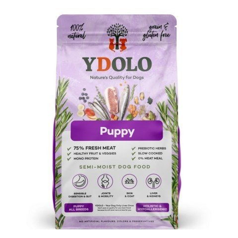 YDOLO Puppy - wieprzowina Iberico i ryby - karma półwilgotna dla szczeniąt  2,5 kg