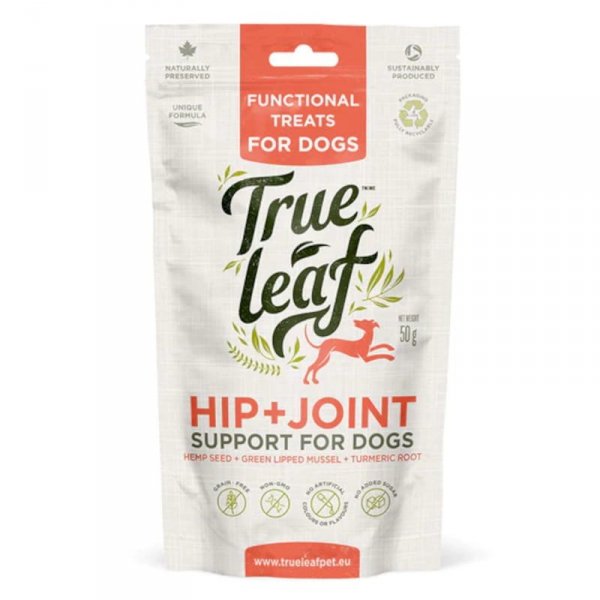 TRUE LEAF Przysmaki dla psa z konopiami 50G - biodra + stawy