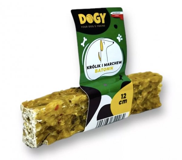 DOGY Batonik z królikiem i marchewką 12cm