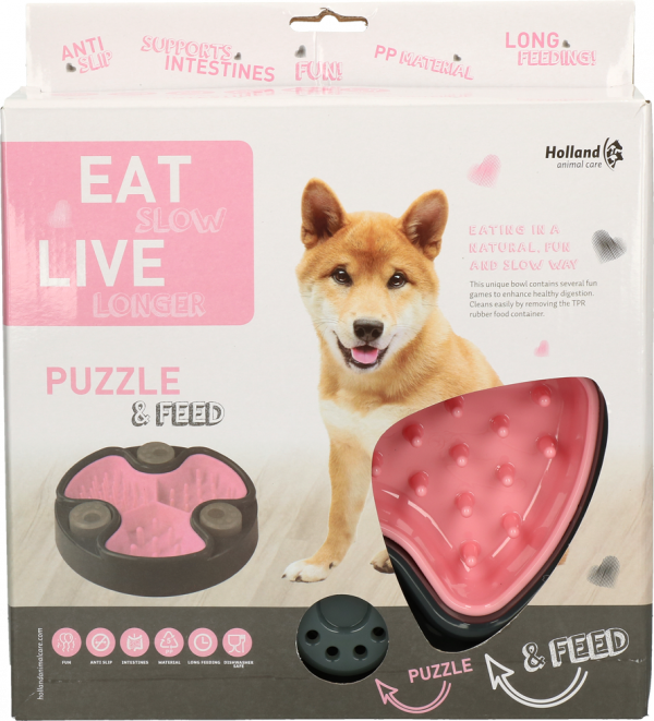 Eat Slow Live Longer PUZZLE &amp; FEED miska spowalniająca i gra