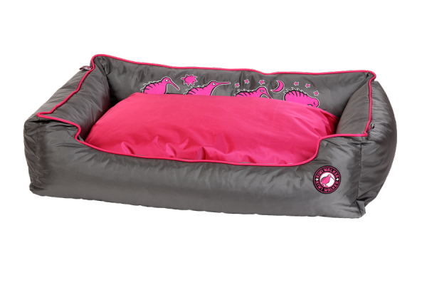 Kiwi Walker SOFA BED różowo-szara rozmiar XXL