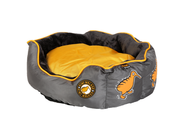 Kiwi Walker OVAL PET BED pomarańczowo-szary rozmiar L