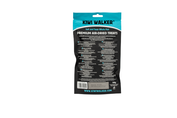 Kiwi Walker 100% CAŁA RYBA Przysmaki suszone powietrzem dla psa i kota 100g