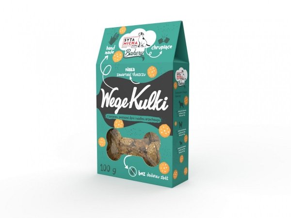 Syta Micha Wege Kulki - pieczone ciastka dla psa 100g