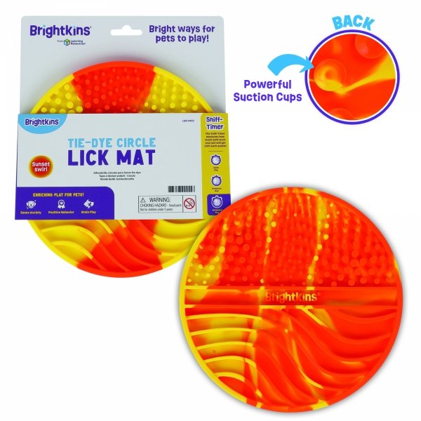 Brightkins TIE-DYE CIRCLE LICK MAT Mata do lizania 