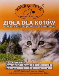 Herbal Pets 4272 Zioła p.pasożytom 1g - kot