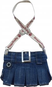 Dolly C109-S Spódniczka z szelkami jeans 23-25cm