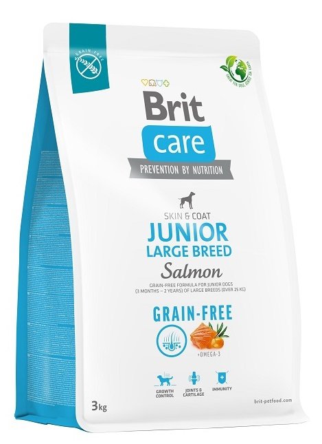 Brit Care N Junior Large Grain Free Salmon 3kg