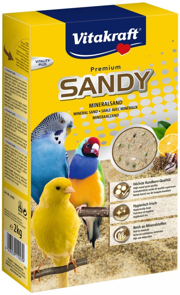 Vitakraft 0039 Bio Sandy 2kg piasek dla ptaków