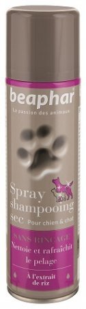 Beaphar 13026 Suchy Szampon pies kot w spray 250m