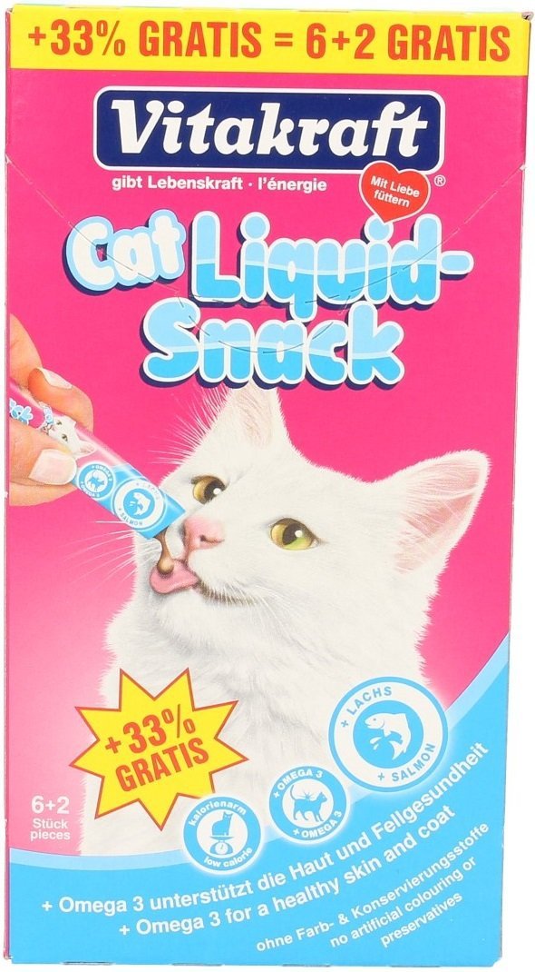 Vitakraft 6835 Cat Liquid Snack 6+2szt łosoś