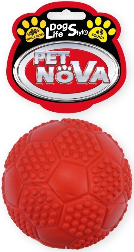 Pet Nova 2462 Piłka futbolowa 7cm czerwona