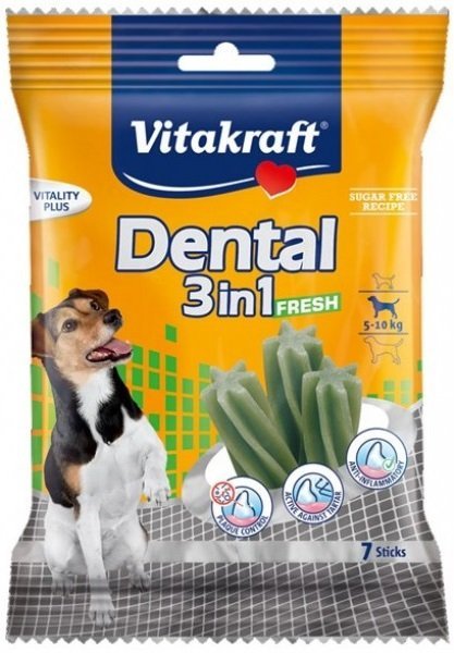 Vitakraft 9167 Dog Dental 3w1 Small 120g