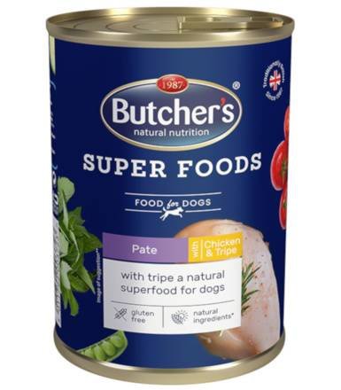 Butcher's 3723 Superfood Tripe Kurczak 400g paszte