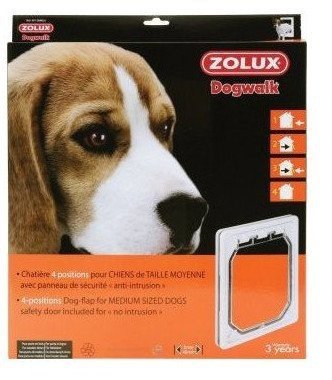 Zolux 401084BLA Drzwiczki dla psa 4-pozycyjne bia*