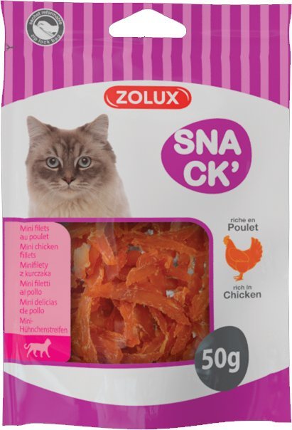 Zolux 582150 Przysmak dla kota mini filet kura 50g
