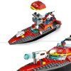 Zestaw Prezent LEGO City 60373 Straż Pożarna Łódź Strażacka Klocki 5+ Torba