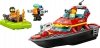 Zestaw Prezent LEGO City 60373 Straż Pożarna Łódź Strażacka Klocki 5+ Torba