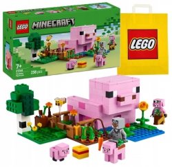 Zestaw Prezent LEGO Minecraft 21268 Dom Prosiaczka Klocki 7+ Torba