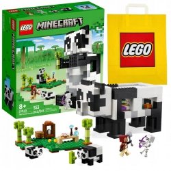 Zestaw Prezent LEGO Minecraft 21245 Rezerwat Pandy 553 Klocki 8+ Torba