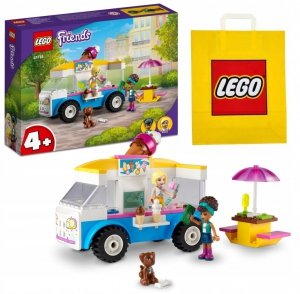 Zestaw Prezent LEGO Friends 41715 Furgonetka z Lodami Klocki 4+ Torba