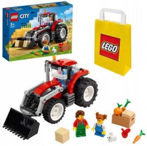 Zestaw Prezent Klocki LEGO CITY 60287 TRAKTOR Z TUREM ŁADOWARKA 5+ Torba