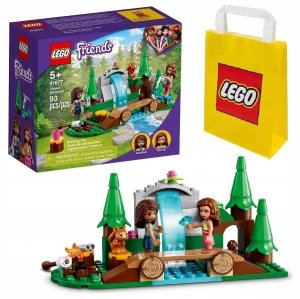 Zestaw Prezent Klocki LEGO Friends 41677 Leśny Wodospad Skuter Las 5+ Torba 