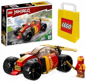 Zestaw Prezent Klocki LEGO Ninjago 71780 Samochód Wyścigowy Kaia 6+ Torba