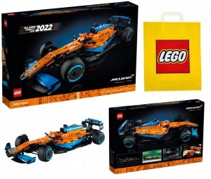 Zestaw Prezentowy Klocki LEGO Technic 42141 Bolid McLaren F1 Team + Torba