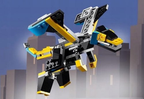 Zestaw Prezent LEGO Creator 31124 SUPER ROBOT 3w1 Samolot Smok 6+ Torba