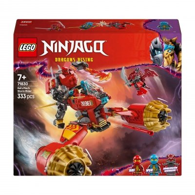 Zestaw Prezent LEGO Ninjago 71830 Burzowy Jeździec Mech Kaia Klocki + Torba