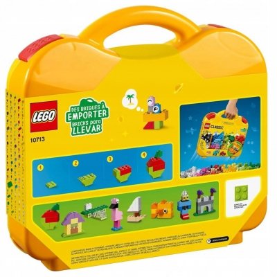 Zestaw Prezent LEGO Classic Kreatywna Mobilna Walizka BOX z Klocki 4+ Torba