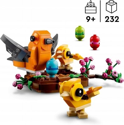 Zestaw Prezent LEGO Creator 40639 PTASIE GNIAZDO 232 Klocki 9+ Torba