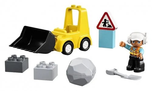 Zestaw Prezent LEGO Duplo 10930 Buldożer Koparka Spych Klocki 2+ Torba