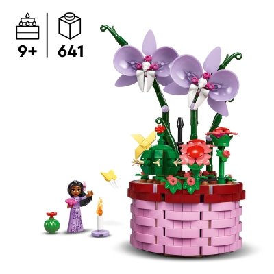 Zestaw Prezent LEGO Disney 43237 Doniczka Isabeli Kwiaty Klocki 9+ Torba