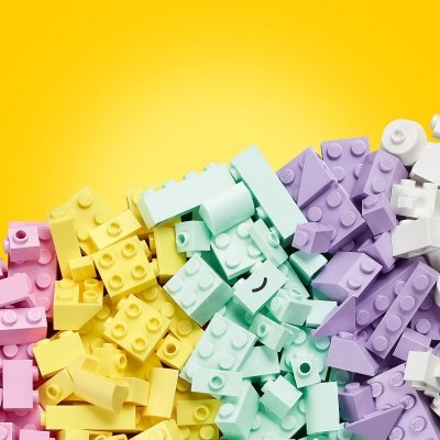 Zestaw Prezent LEGO Classic 11028 Kreatywna Zabawa Pastelowe Kolory + Torba