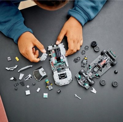 Zestaw Prezent Klocki LEGO Speed 76909 Mercedes-AMG F1 Safety Car 9+ Torba
