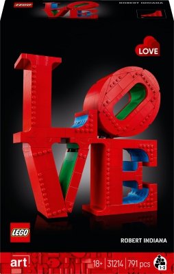 Zestaw Prezent LEGO Art 31214 LOVE Sztuka MIŁOŚĆ Walentynki Klocki + Torba