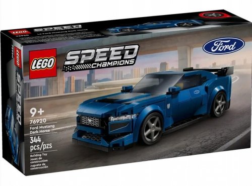 Zestaw Prezent LEGO Speed 76920 Ford Mustang Dark Horse Klocki 9+ Torba
