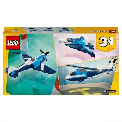 Zestaw Prezent LEGO Creator 31160 Samolot Wyścigowy 3w1 Klocki 7+ Torba