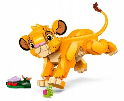 Zestaw Prezent Klocki LEGO Disney 43243 Król Lew Lwiątko Simba 6+ Torba
