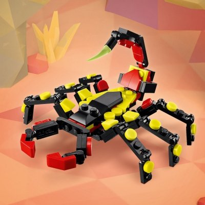 Zestaw Prezent LEGO Creator 31159 Dzikie Zwierzęta Niezwykły Pająk 7+ Torba