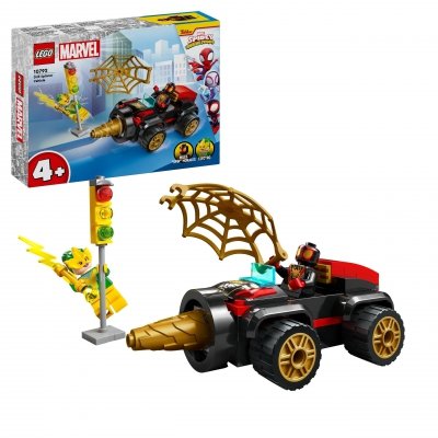 Zestaw Prezent LEGO Marvel 10792 SpiderMan Pojazd Wiertłowy Klocki 4+ Torba