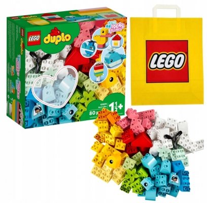 Zestaw Prezent LEGO Duplo 10909 Pierwsze Klocki dla Dziecka 80 szt + Torba