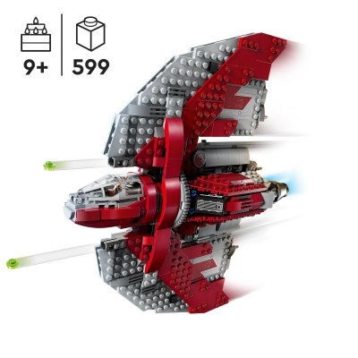 Zestaw Prezent Klocki LEGO Star Wars 75362 Prom Kosmiczny Jedi T-6 + Torba