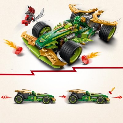 Zestaw Prezent LEGO Ninjago 71828 Samochód Wyścigowy Lloyda Napęd 7+ Torba